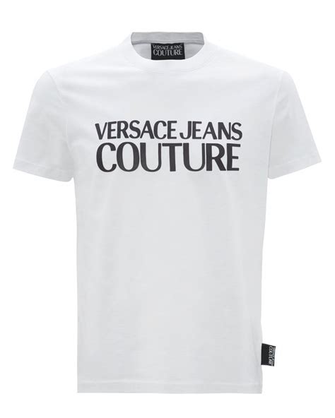 men's versace couture shirt|Versace jeans couture white shirt.